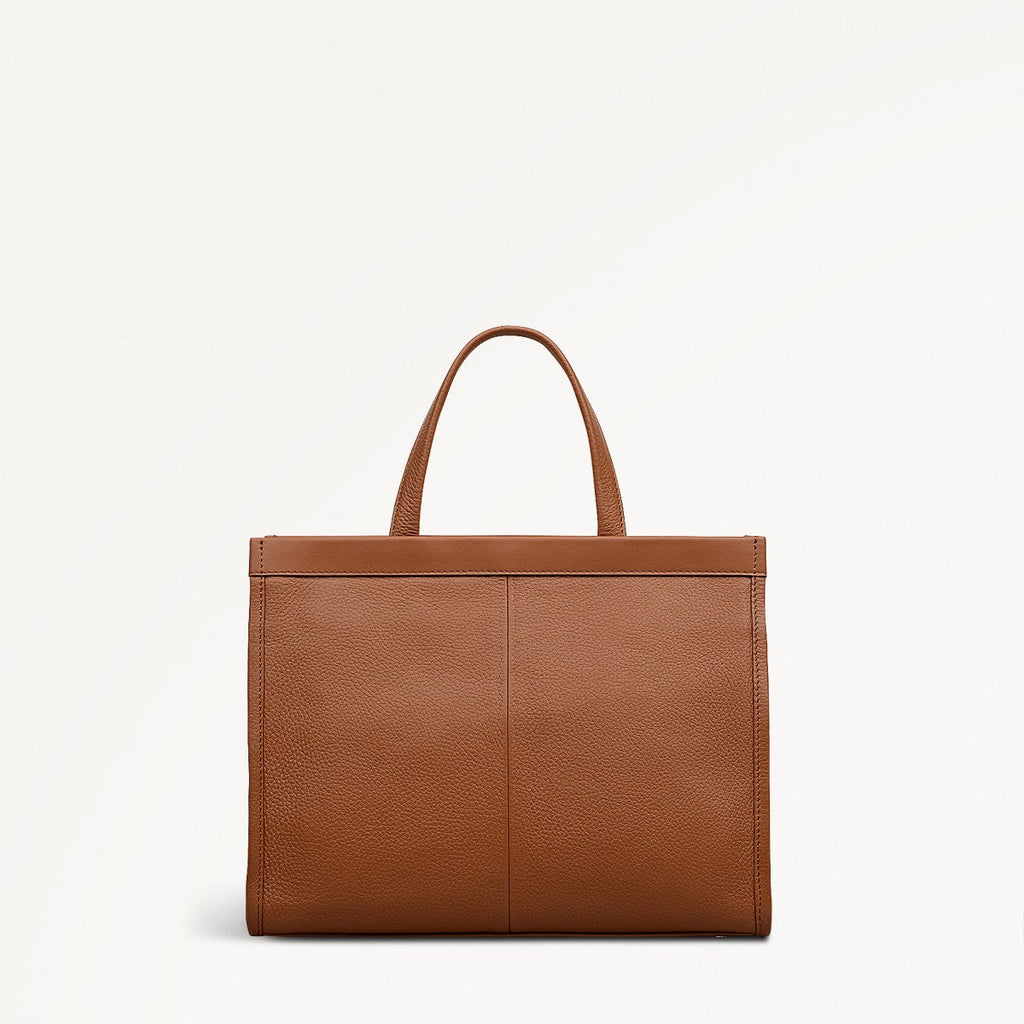 Alba Place Small Ziptop Grab Bag in Indus Tan - 111907
