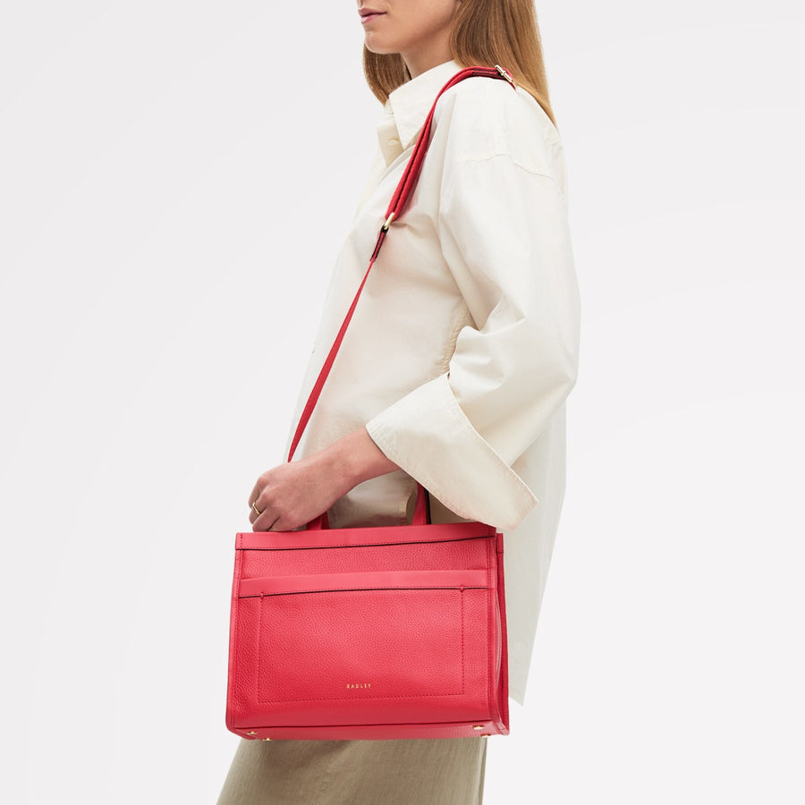 Alba Place Small Ziptop Grab Luscious Red - 111909