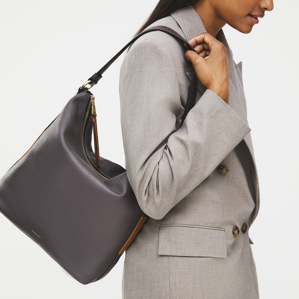 Waterloo Way Medium Ziptop Shoulder Thunder - 111926