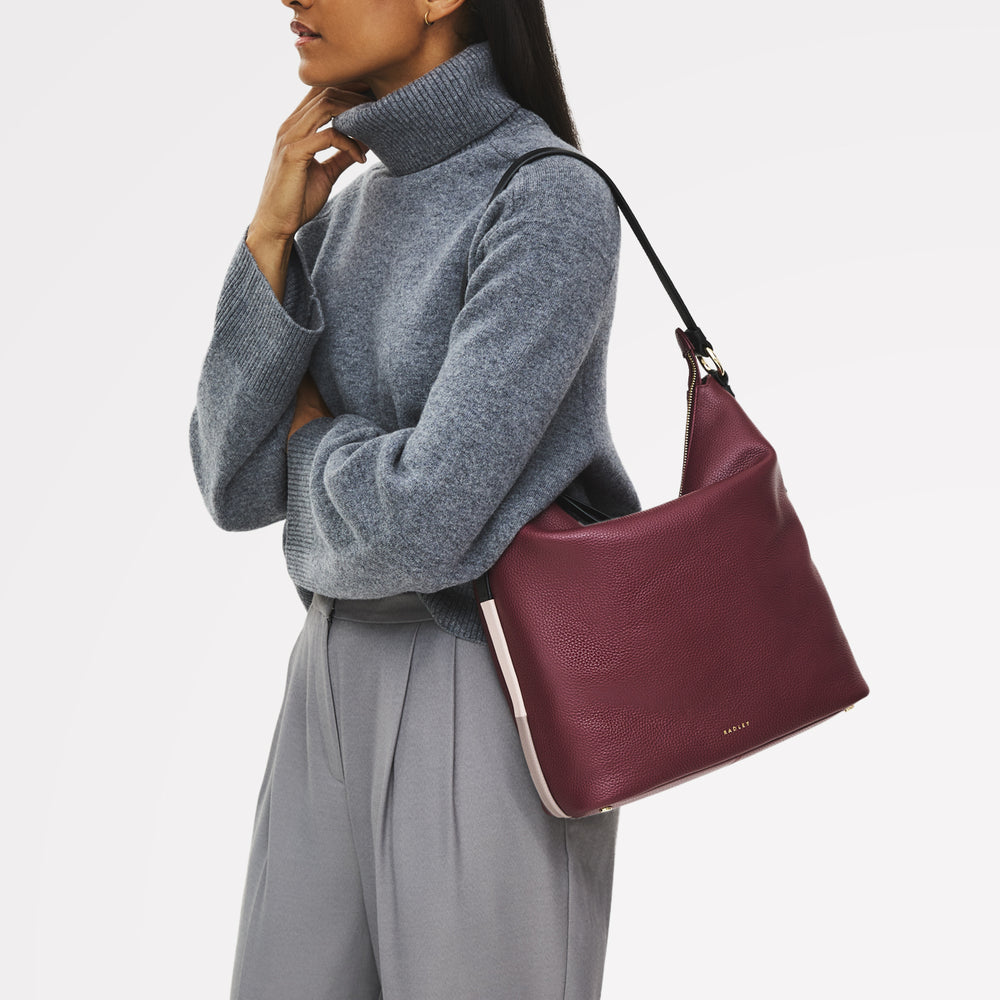 Waterloo Way Medium Ziptop Shoulder Merlot - 111927