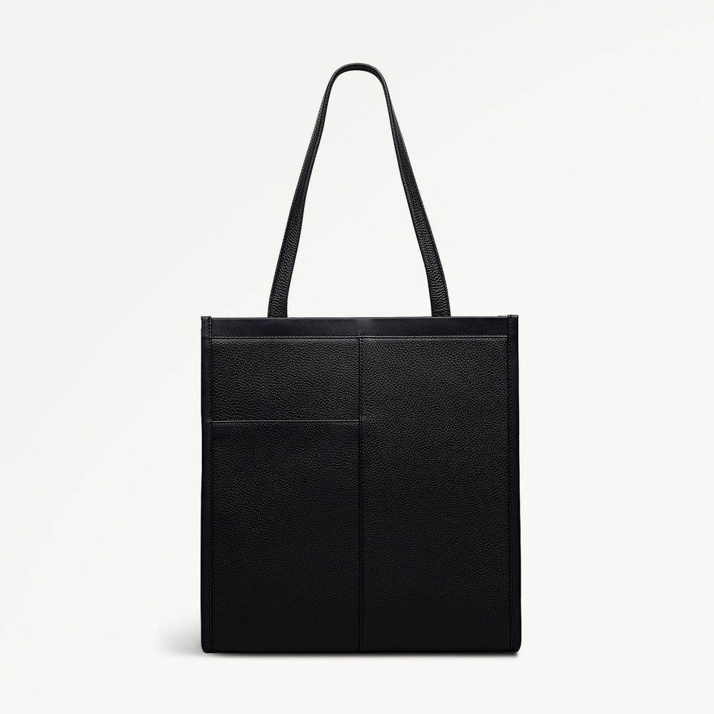 Alba Place - Logo Medium Ziptop Tote Black - 111936