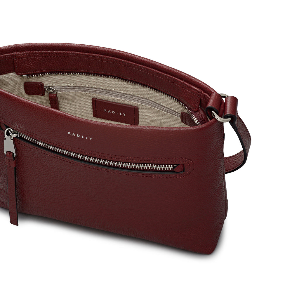 Pickwick Small Ziptop Cross Body Merlot - 111942