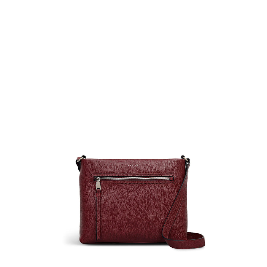 Pickwick Small Ziptop Cross Body Merlot - 111942