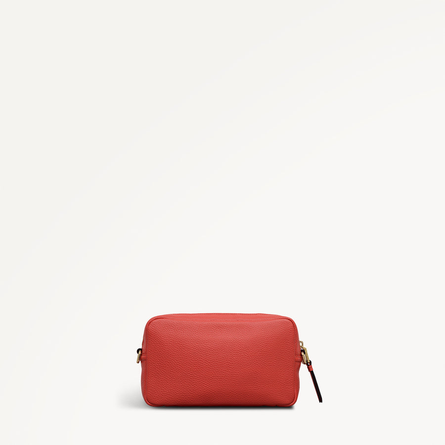 Tavistock Leather Mini Zip Around Cross Body Bag in Red - 111945