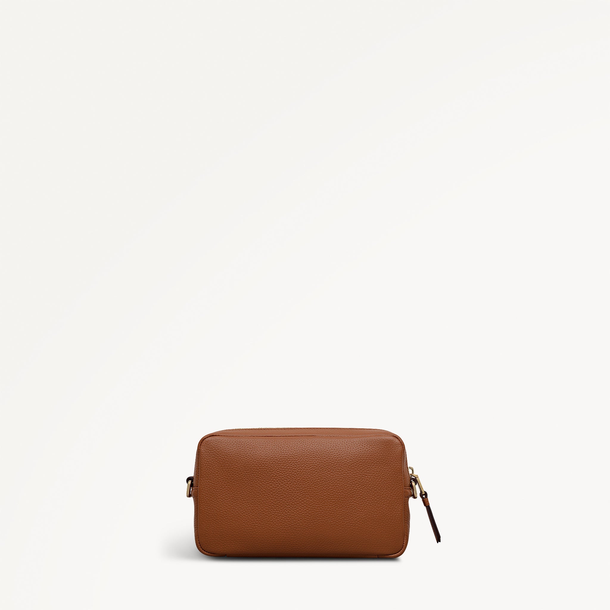 Tavistock Leather Mini Zip Around Cross Body Bag in Indus Tan - 111946