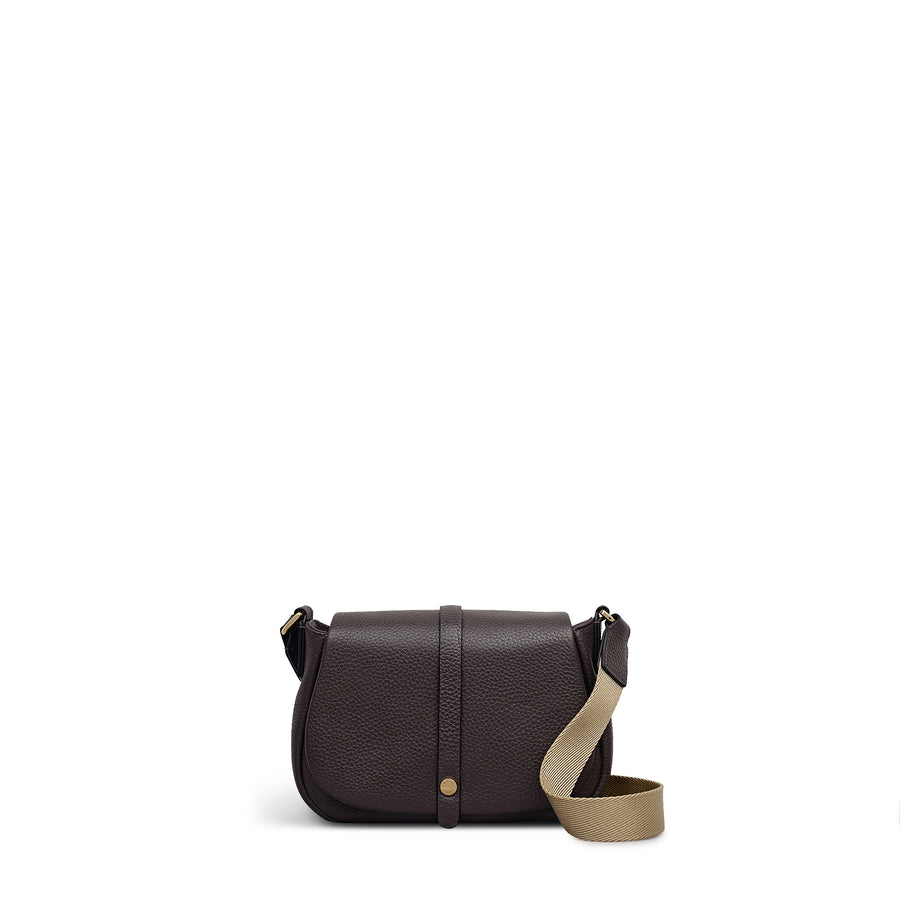 Lulworth Road Leather Mini Flapover Cross Body Bag - POHC15601