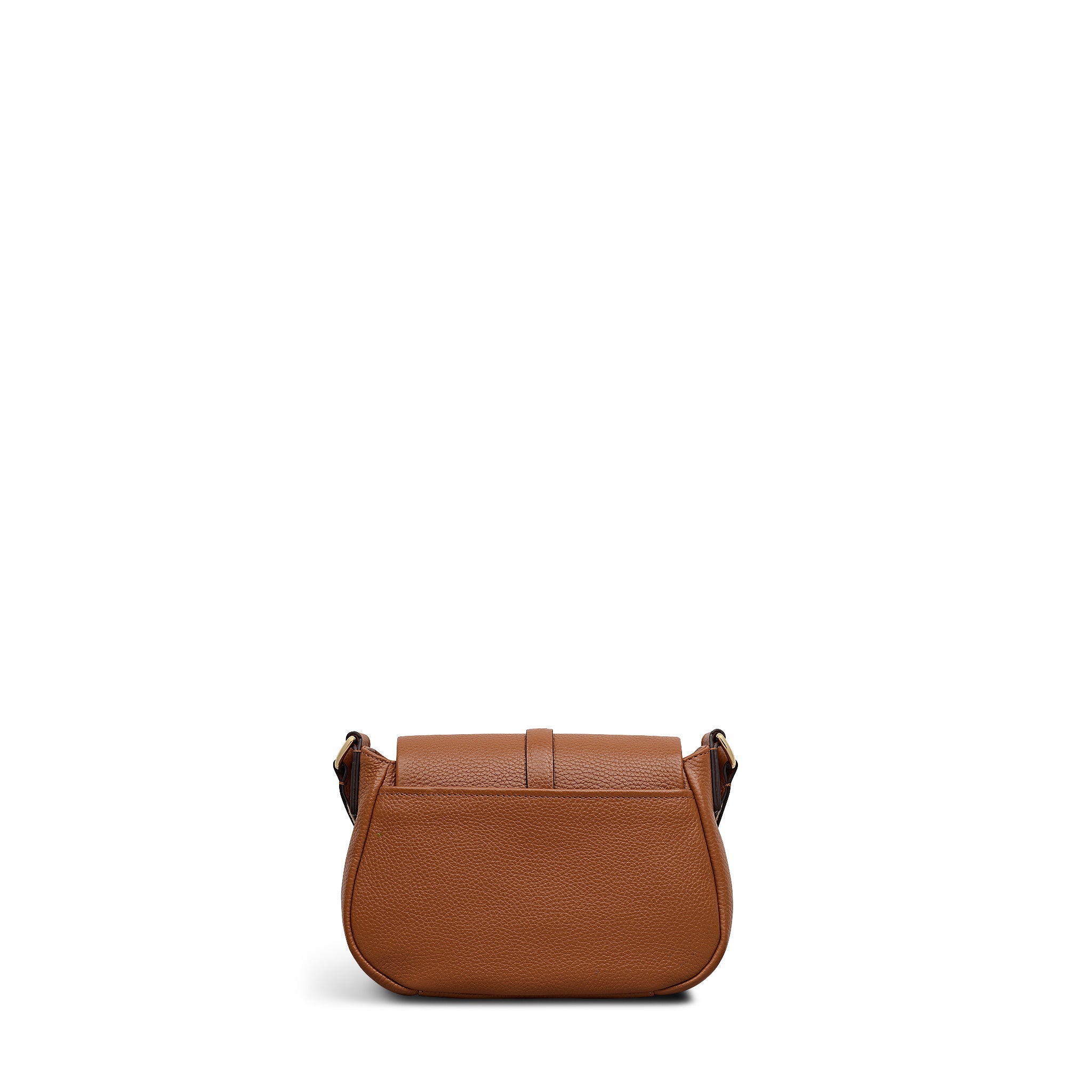 Lulworth Road Leather Small Flapover Cross Body Bag in Indus Tan - 111949