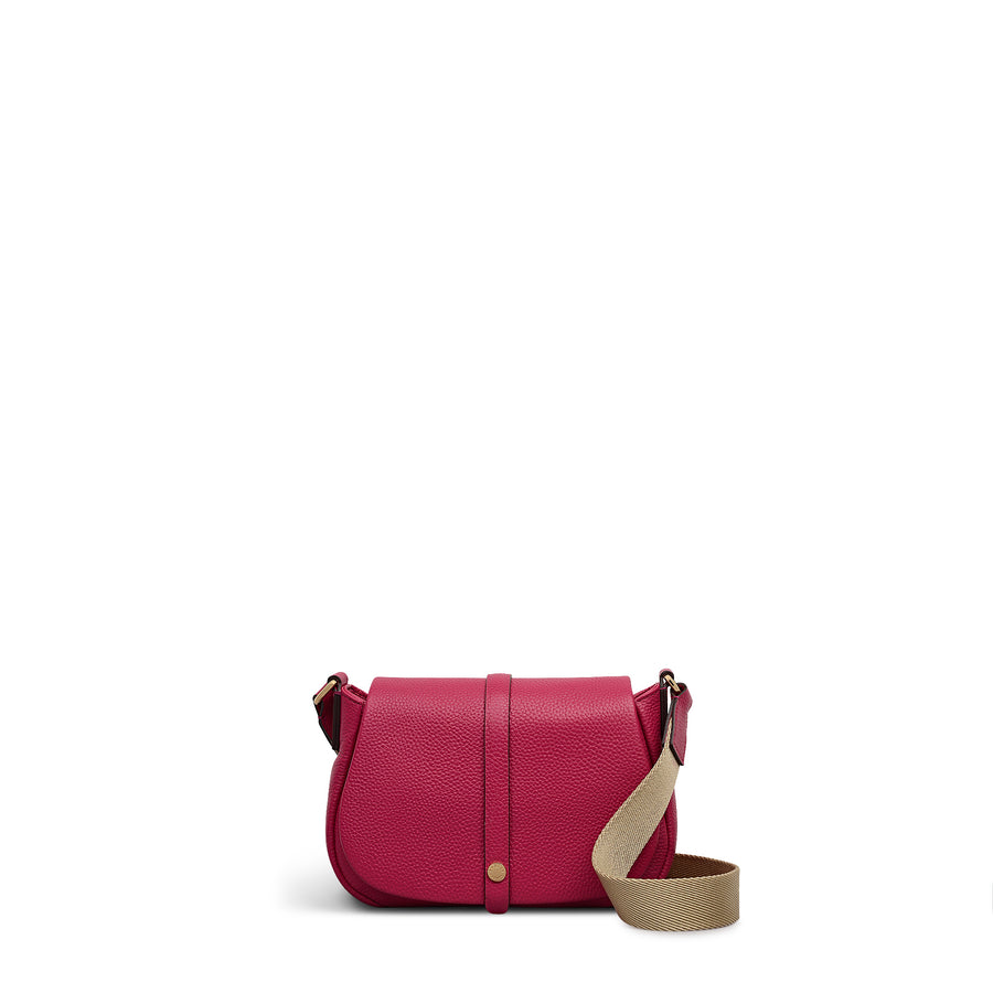Lulworth Road Leather Mini Flapover Cross Body Bag - POHC15601