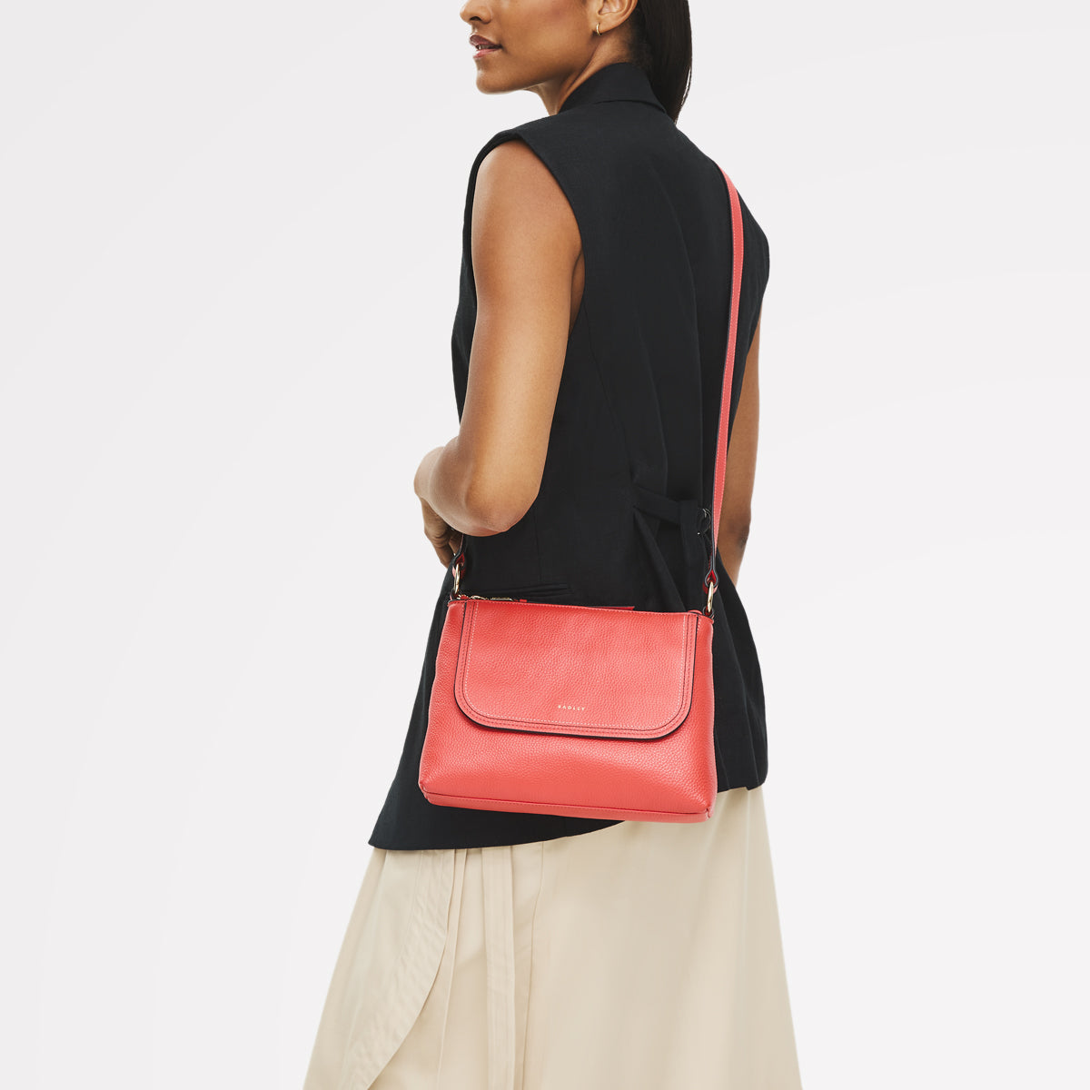 Colwyn Road Small Ziptop Cross Body Luscious Red - 111952