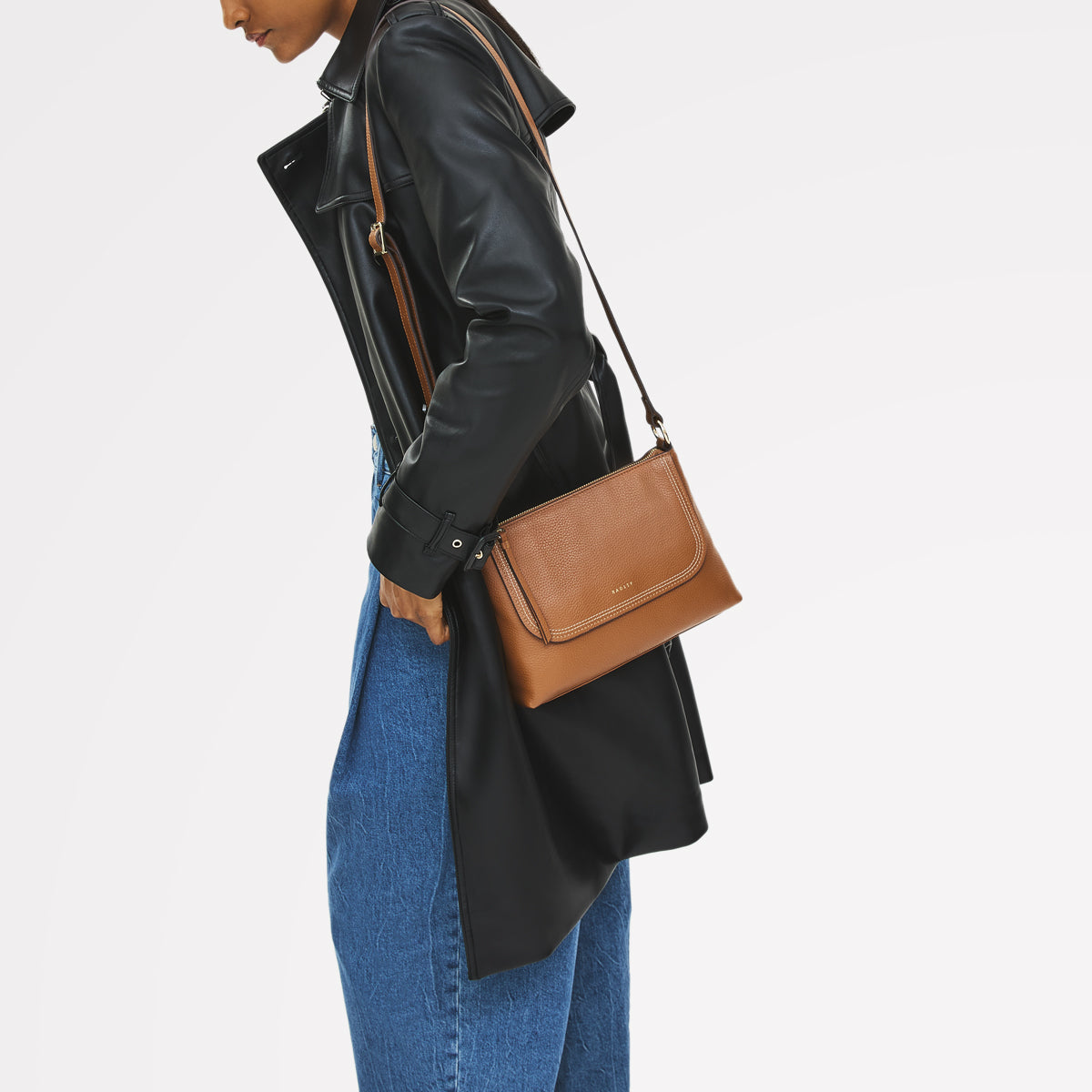 Colwyn Road Small Ziptop Cross Body Indus Tan - 111953