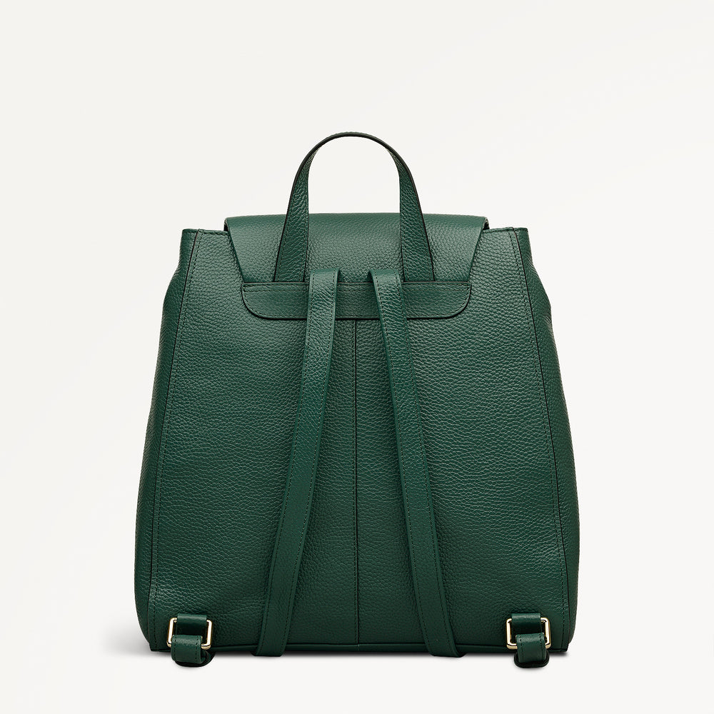 Pickwick Leather Medium Flapover Backpack in Cedar - 111955