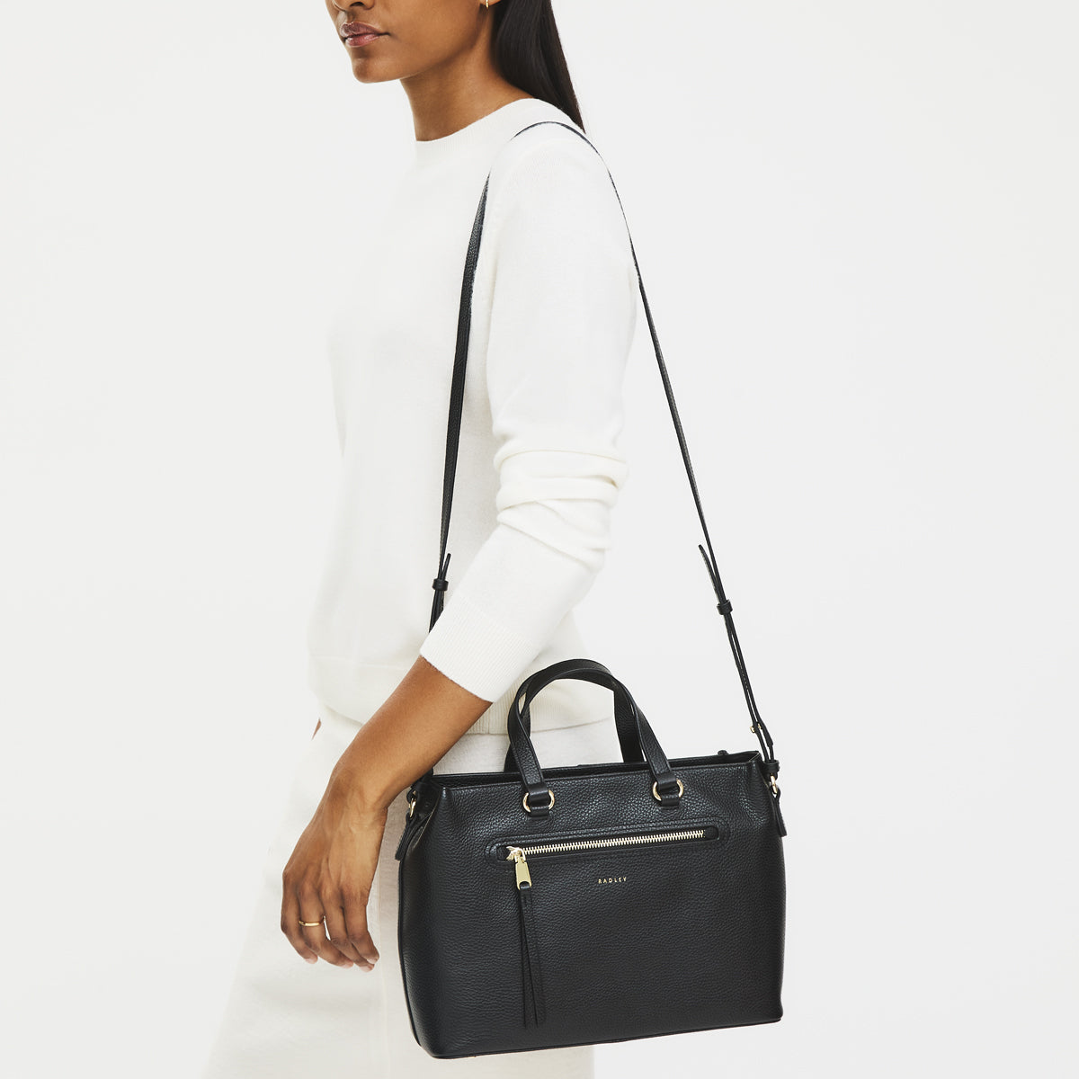 Black Medium Ziptop Grab | Pickwick AW25 | Radley London