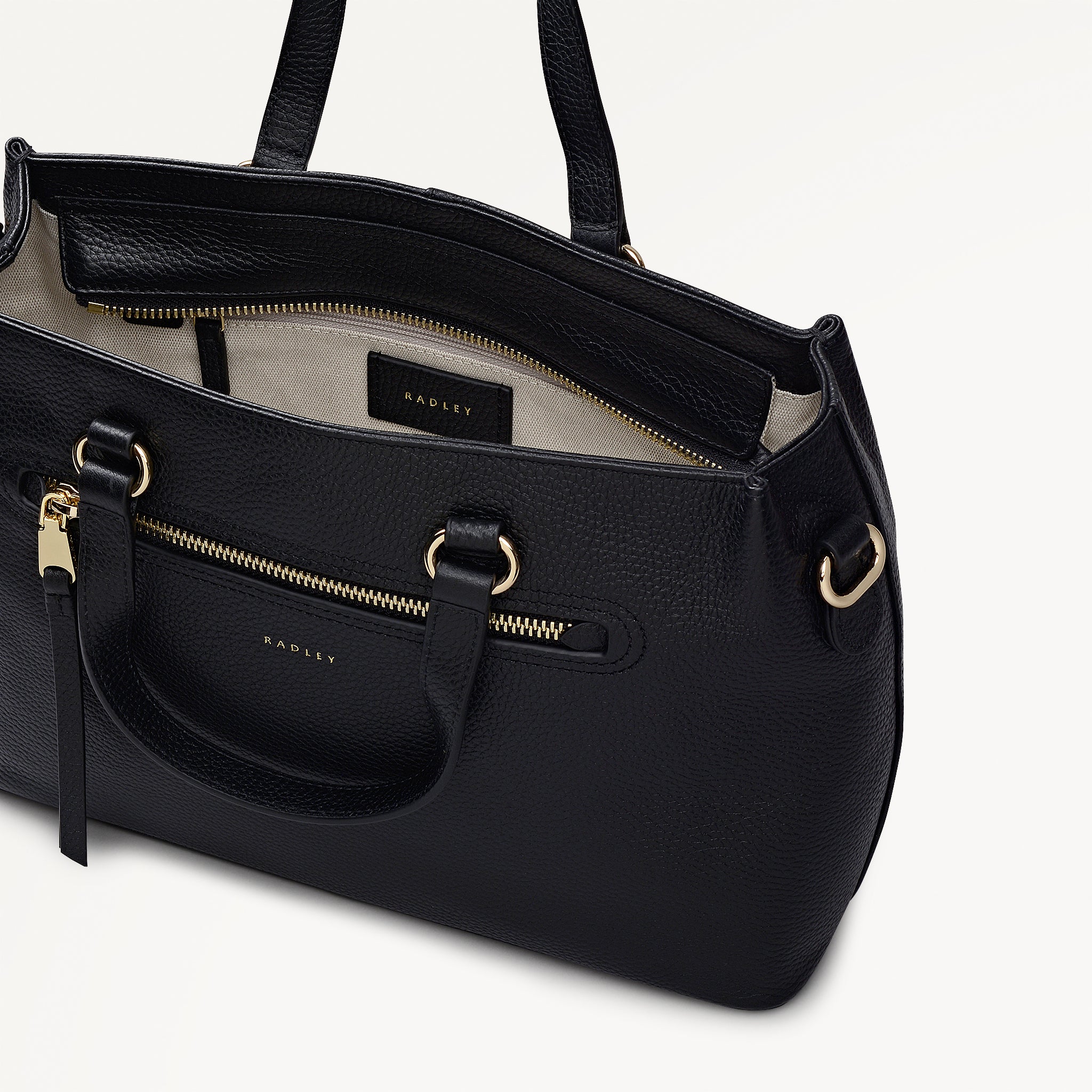Black Medium Ziptop Grab | Pickwick AW25 | Radley London