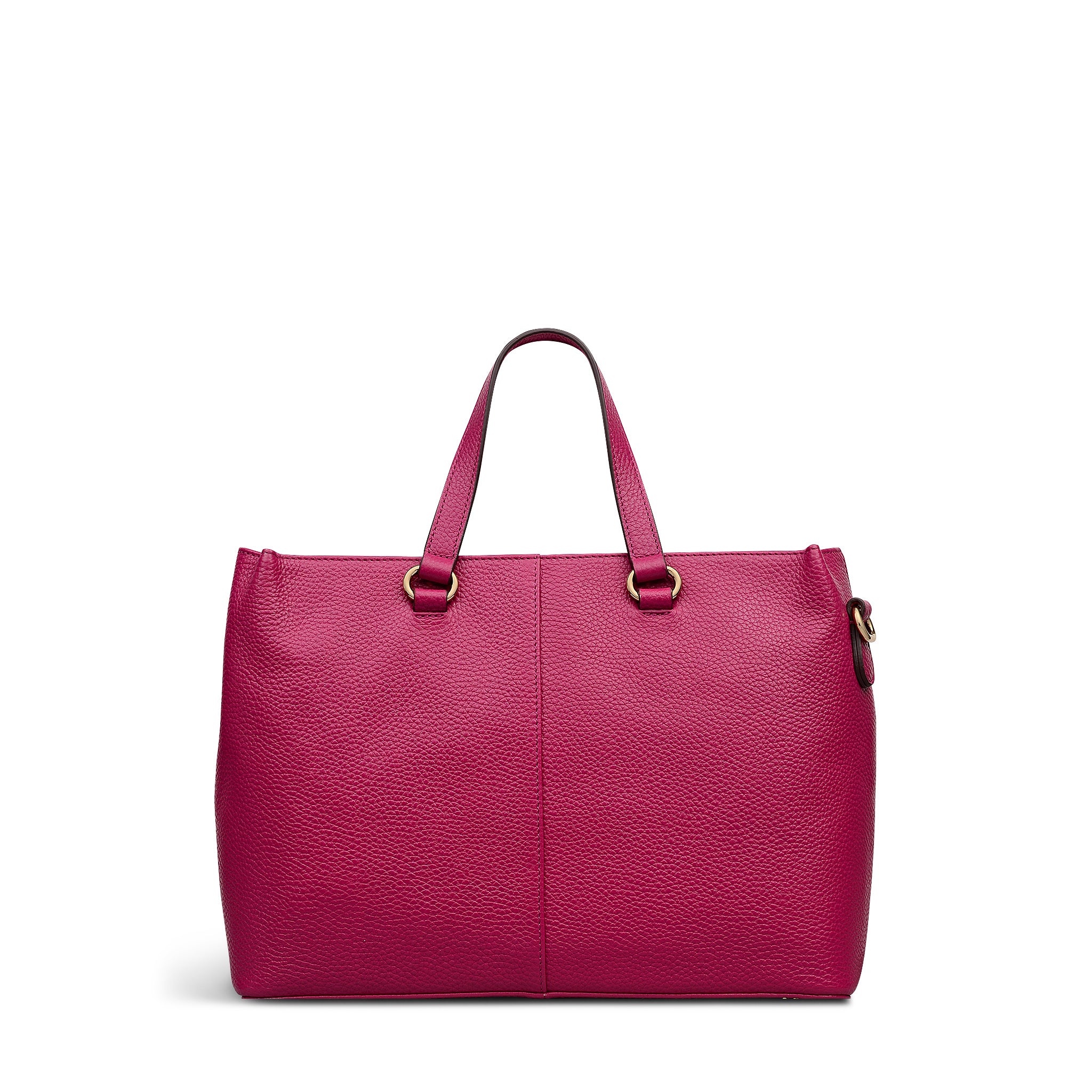 Pickwick Leather Medium Ziptop Grab Bag in Dark Rose - 111958