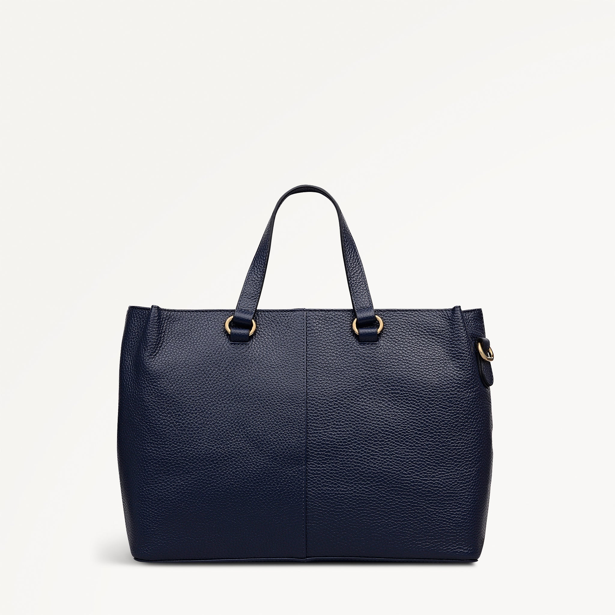 Pickwick Leather Medium Ziptop Grab Bag in Ink - 111959