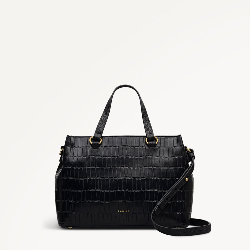 Eltham Mews Leather Small Ziptop Grab Bag - POHZ15902