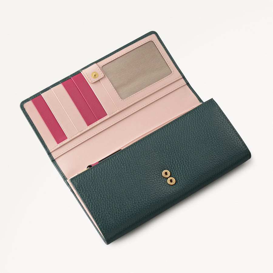 Loyal Radley Leather Extra Large Flapover Wallet in Cedar - 111969
