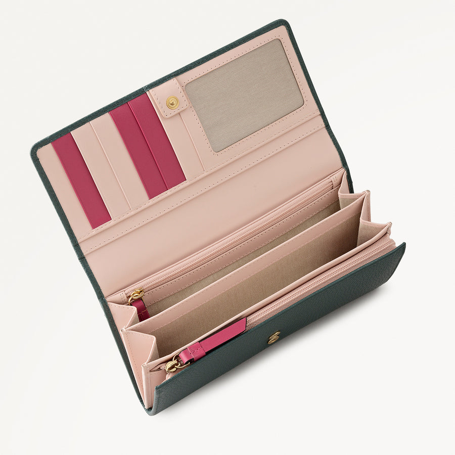 Loyal Radley Leather Extra Large Flapover Wallet in Cedar - 111969