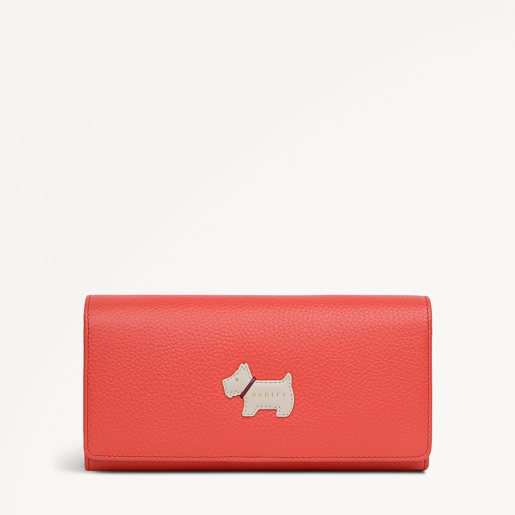 Loyal Radley Leather Extra Large Flapover Purse in Luscious Red - 111972