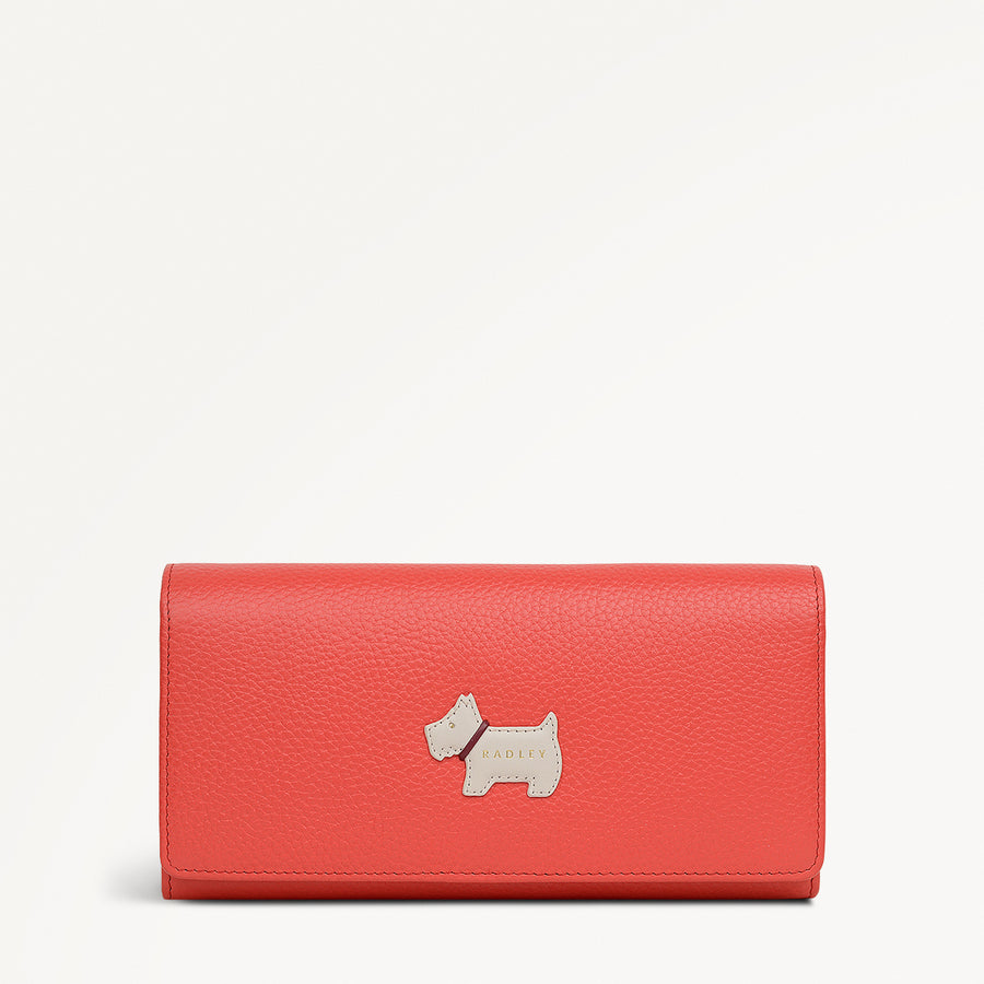 Loyal Radley Leather Extra Large Flapover Purse in Luscious Red - 111972