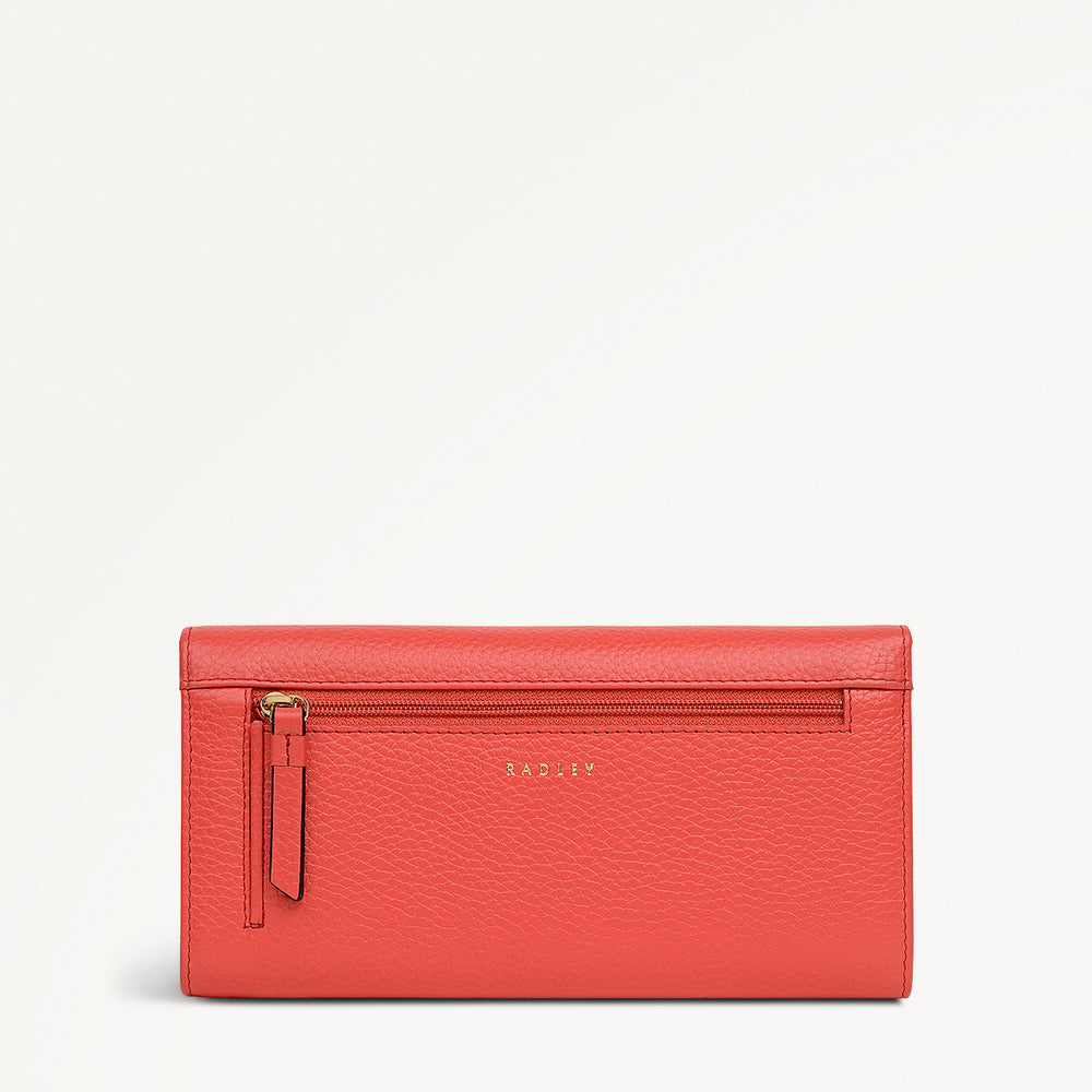 Loyal Radley Leather Extra Large Flapover Purse in Luscious Red - 111972