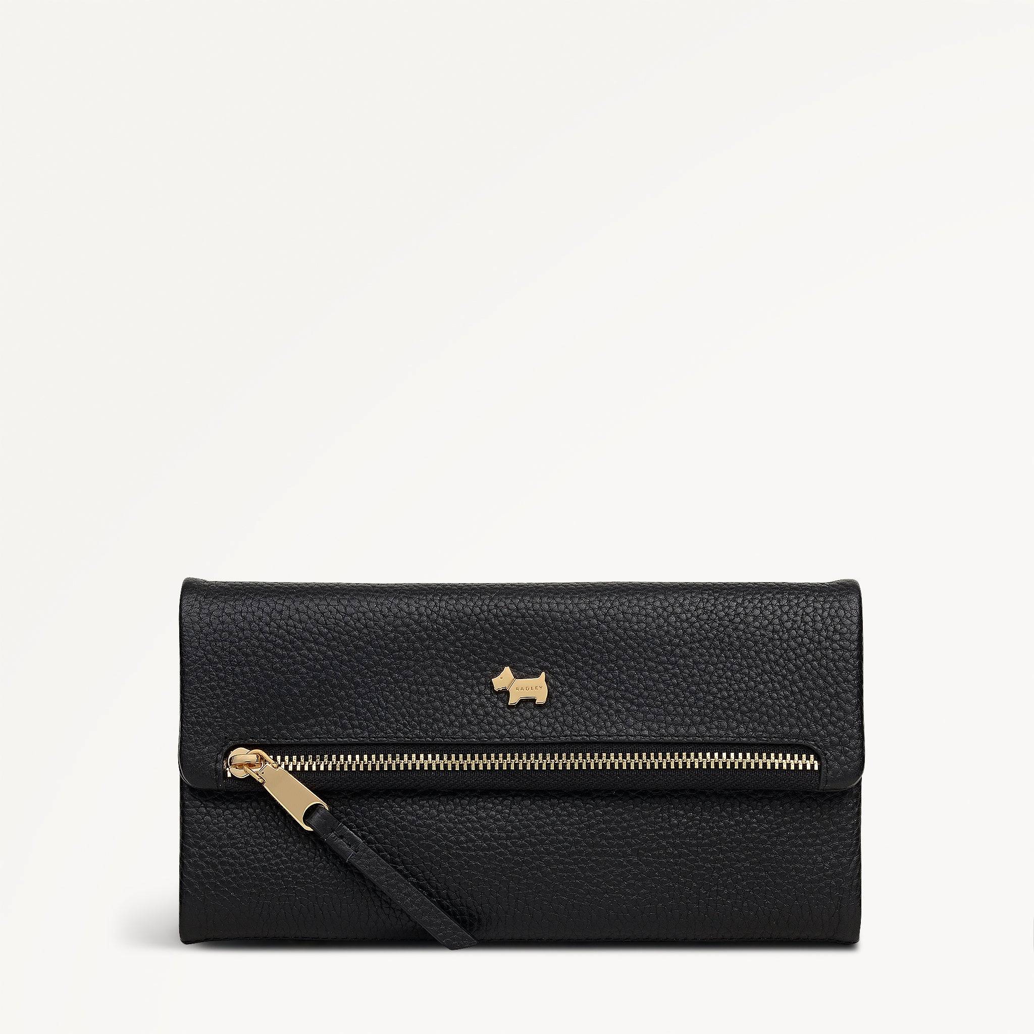 Pickwick Leather Large Flapover Wallet in Black - 111973