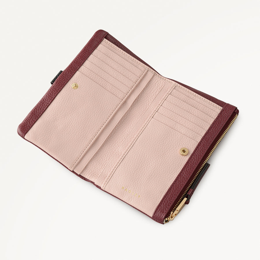 Waterloo Way Large Bifold Purse Merlot - 111978