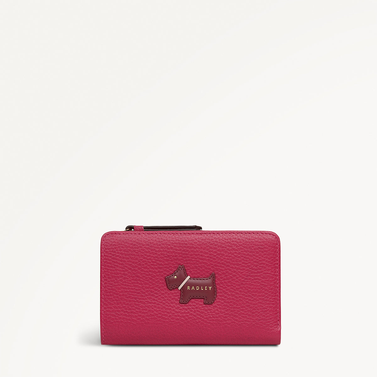 Loyal Radley Leather Medium Bifold Wallet in Dark Rose - 111984