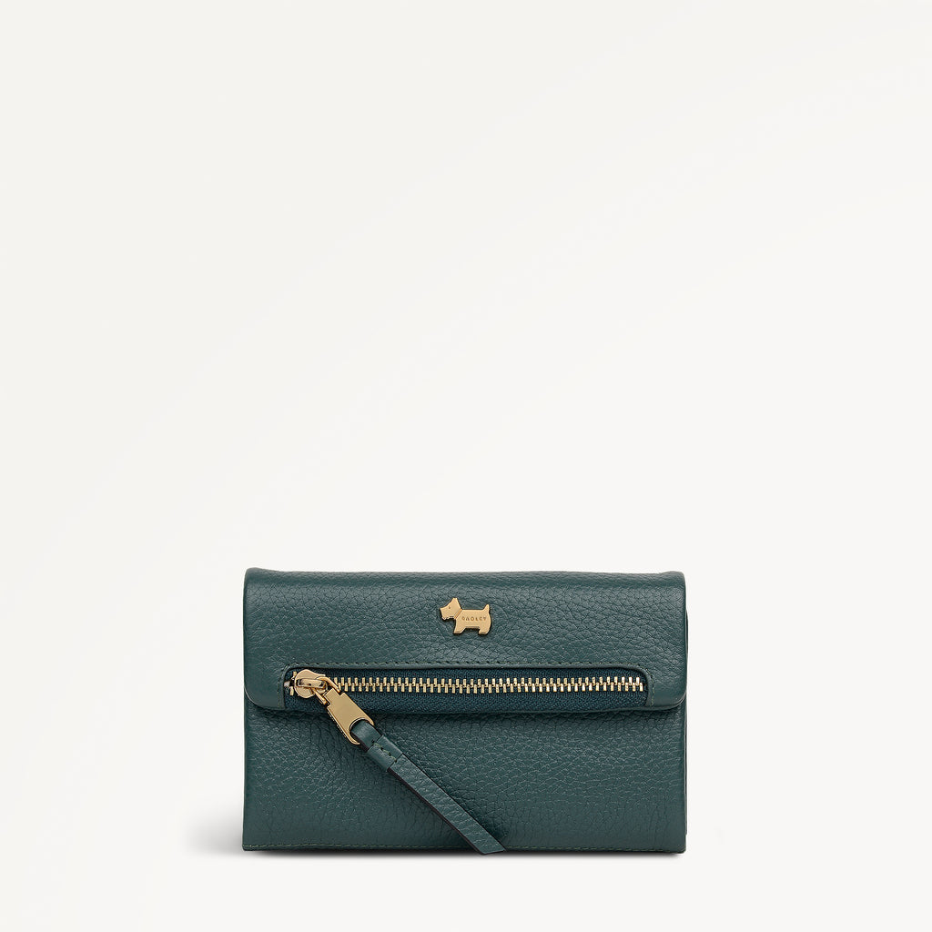 Pickwick Leather Medium Flapover Wallet in Cedar - 111988