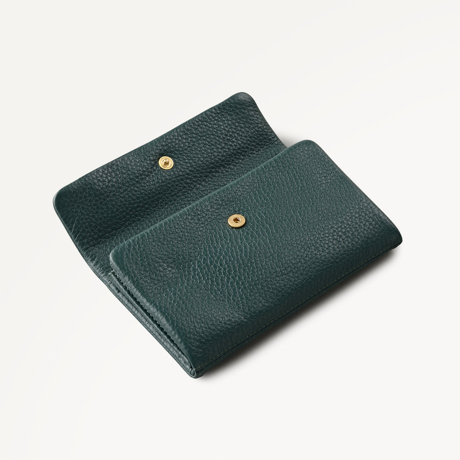 Pickwick Leather Medium Flapover Wallet in Cedar - 111988