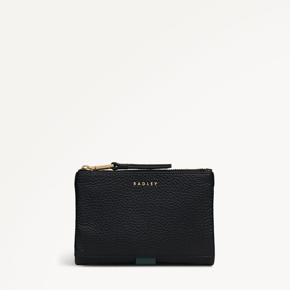 Waterloo Way Leather Medium Bifold Purse in Black - 111989