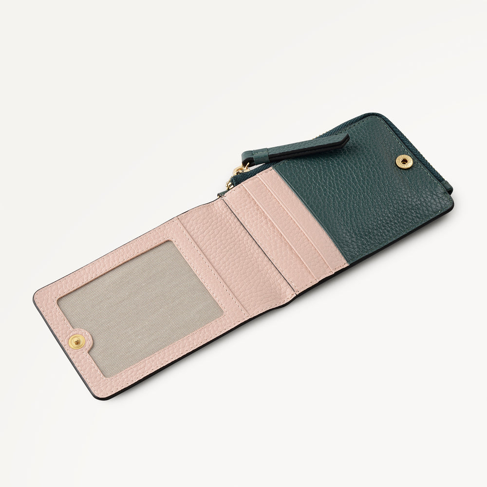 Pickwick Leather Small Flapover Card Holder in Cedar - 111995