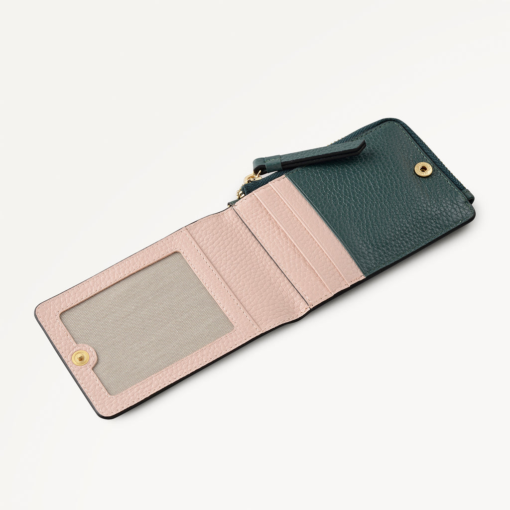 Pickwick Leather Small Flapover Card Holder in Cedar - 111995