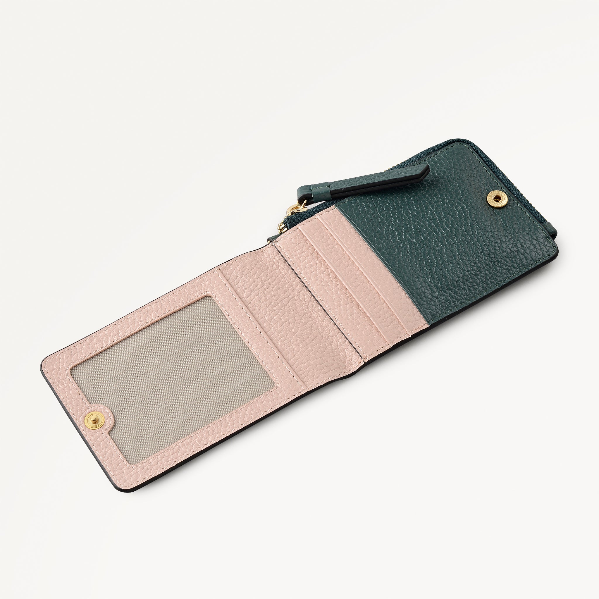 Pickwick Leather Small Flapover Card Holder in Cedar - 111995