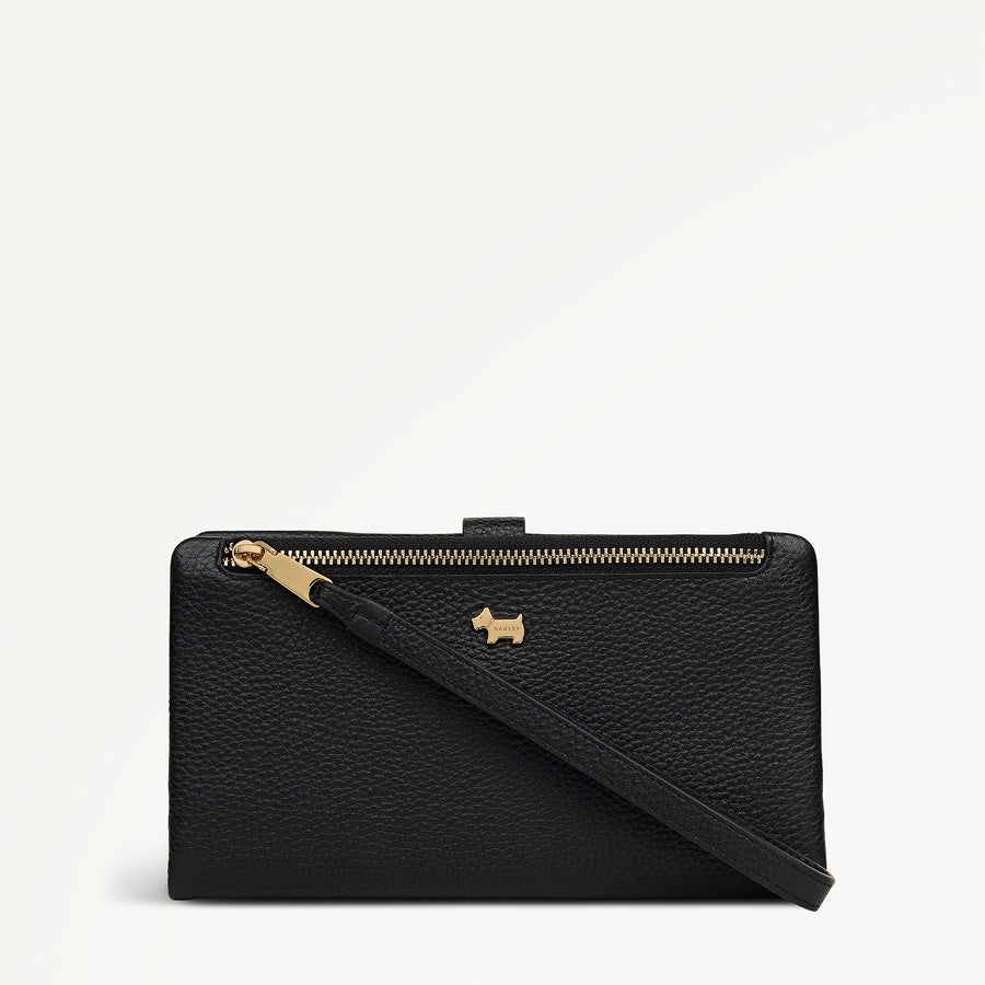 Pickwick Leather Large Phone Wristlet in Black - 111996