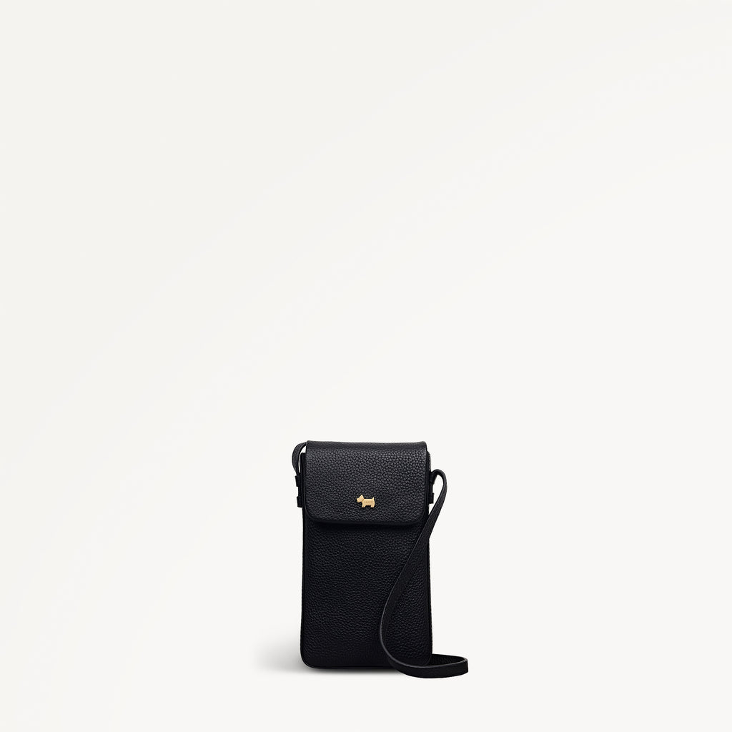 Pickwick Leather Medium Phone Cross Body Bag in Black - 111997