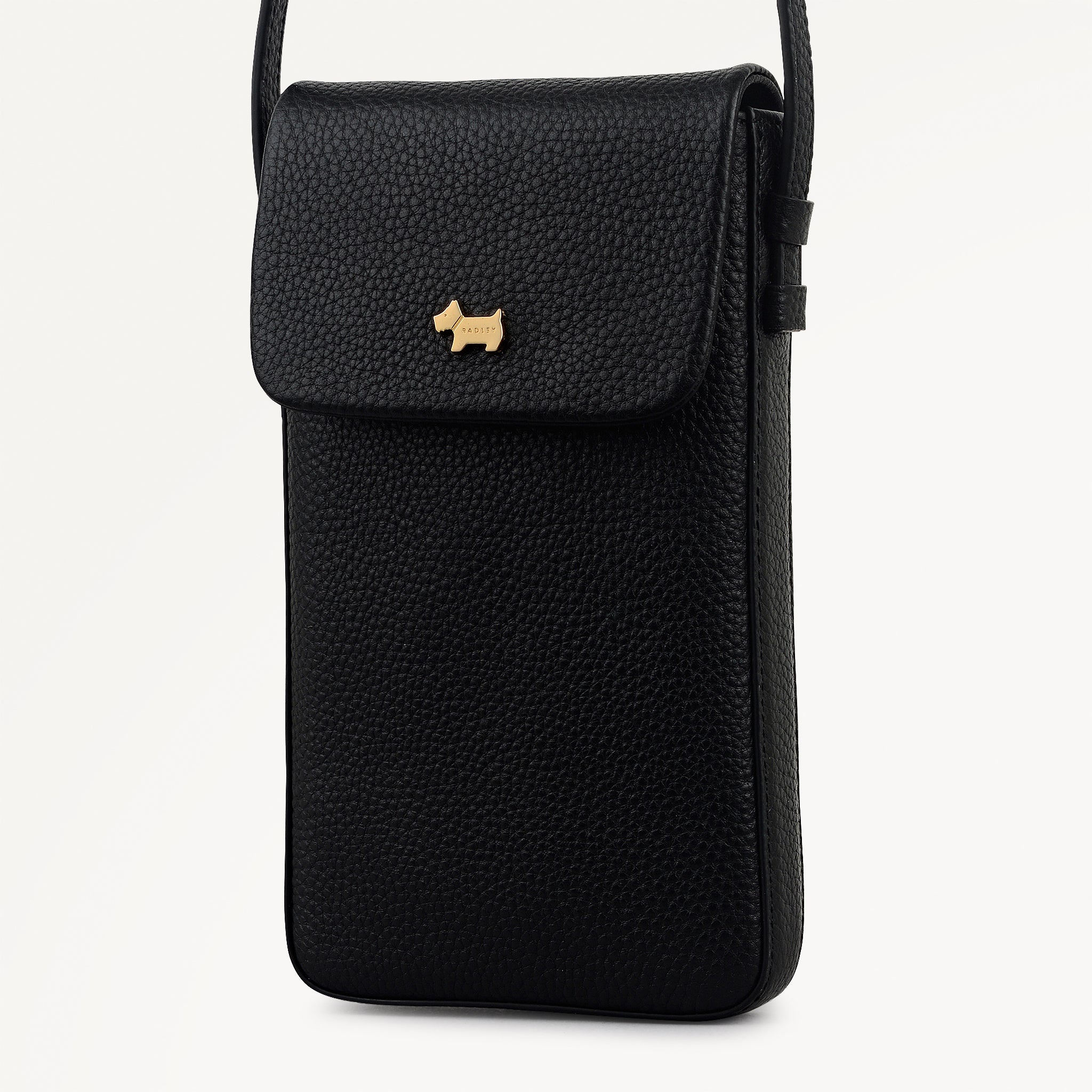 Pickwick Leather Medium Phone Cross Body Bag in Black - 111997