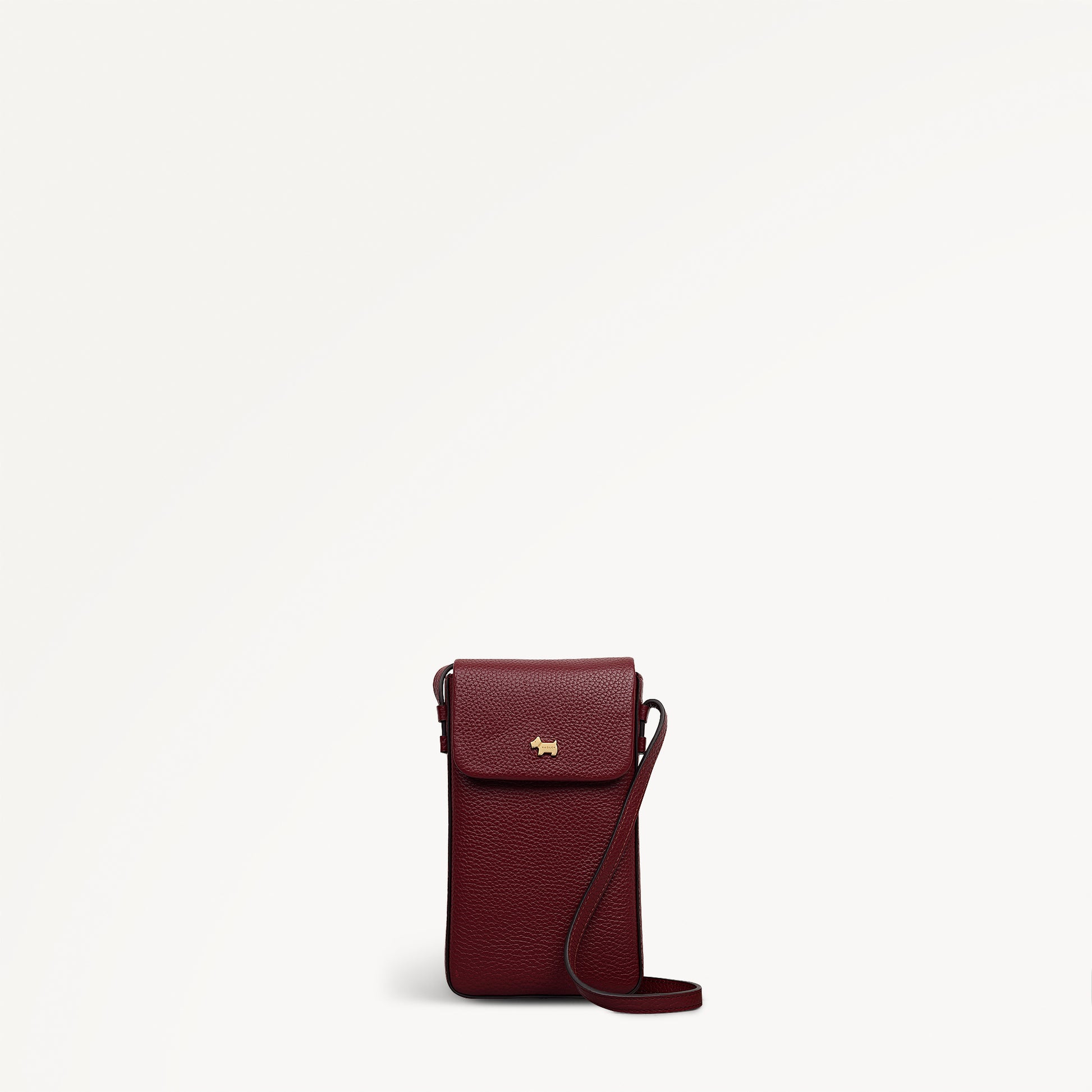 Pickwick Leather Medium Phone Cross Body Bag in Merlot - 111998