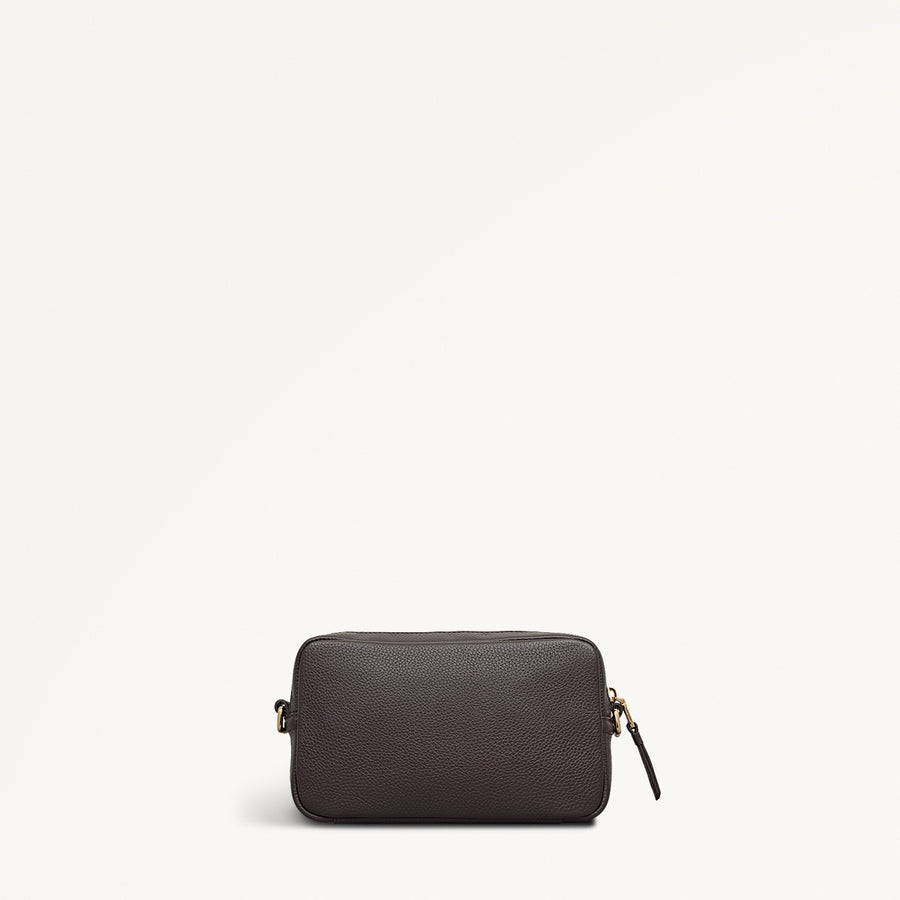 Tavistock Leather Mini Zip Around Cross Body Bag in Thunder - 111999