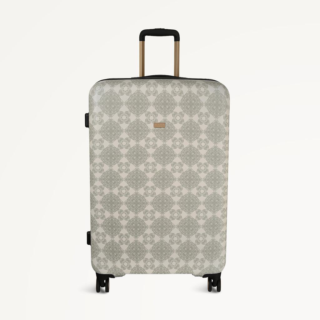 Radely Crochet 4 Wheel Large Suitcase in Olive Green  - 112011