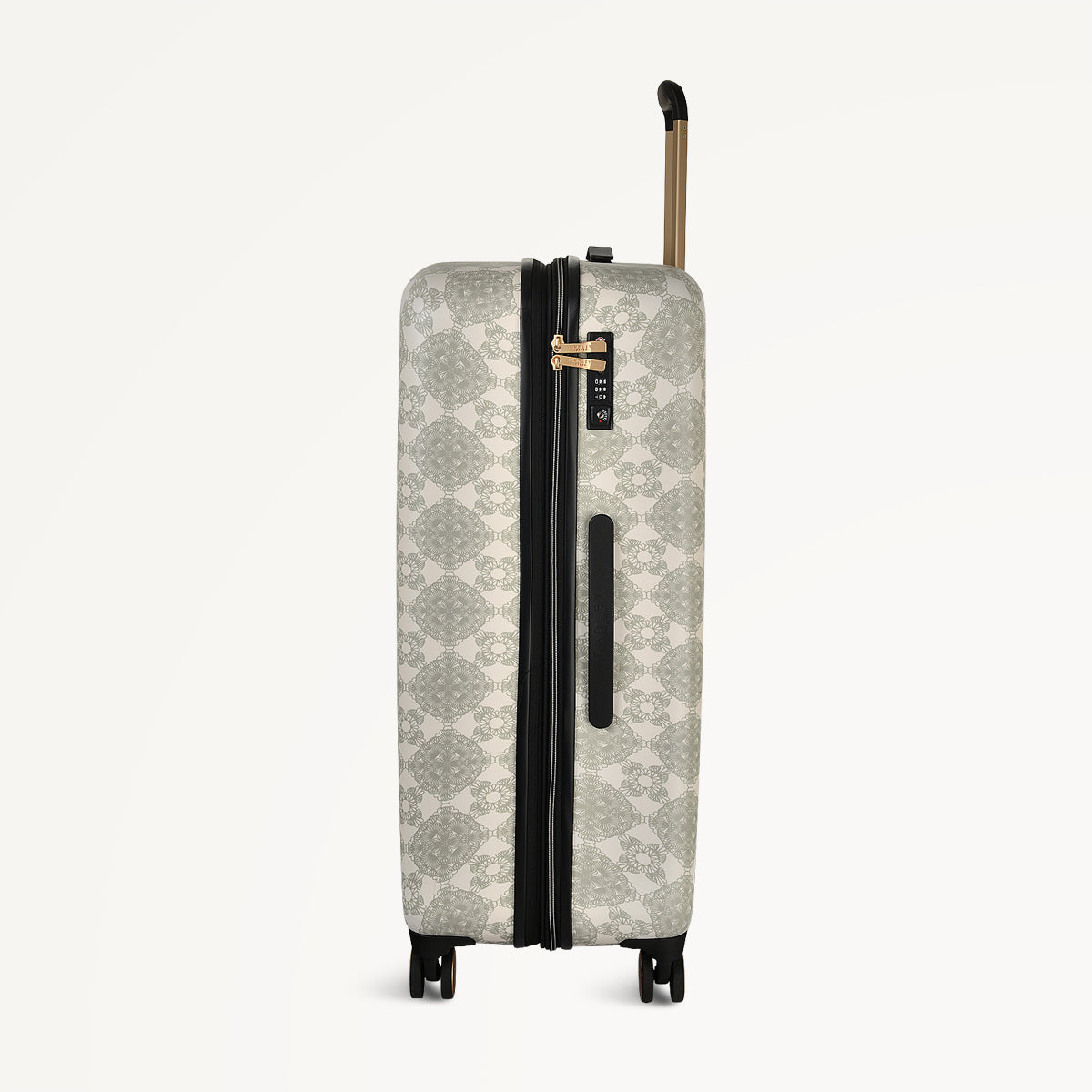 Radely Crochet 4 Wheel Large Suitcase in Olive Green  - 112011