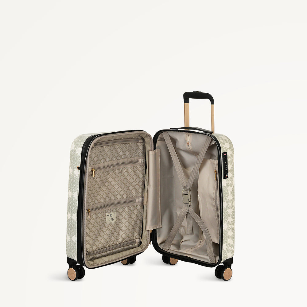 Radely Crochet 4 Wheel Carry On in Olive Green  - 112013