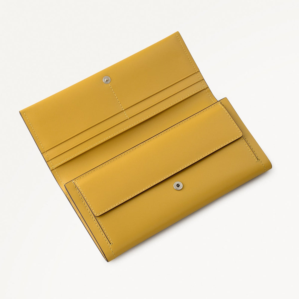 Heritage Lane Large Flapover Purse in Ochre - 112026