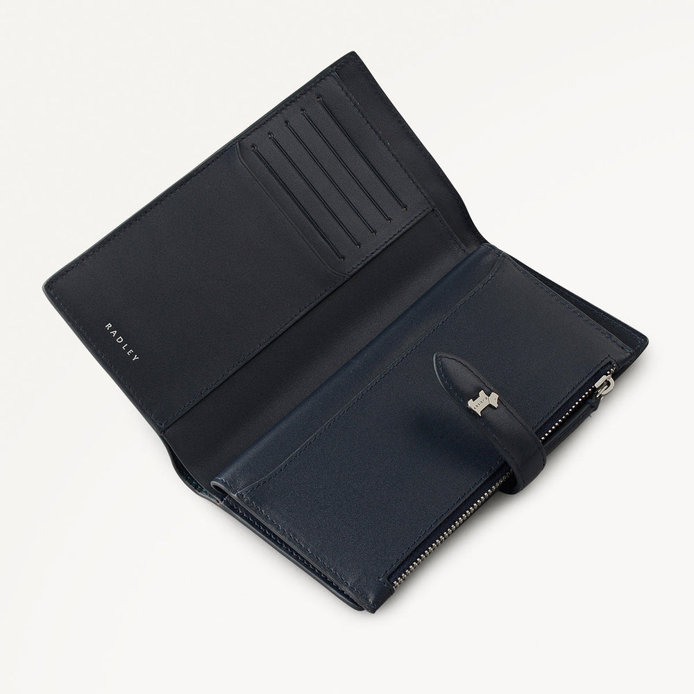 Willis Street Leather Large Bifold Wallet in Teal - 112030