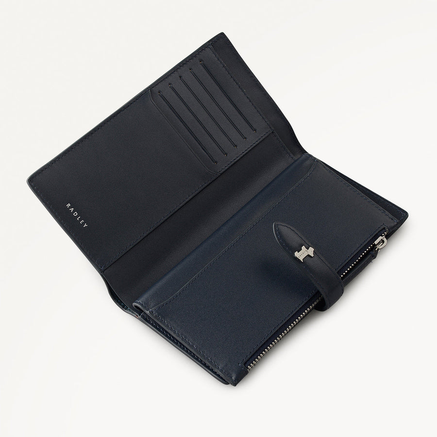 Willis Street Leather Large Bifold Wallet in Teal - 112030