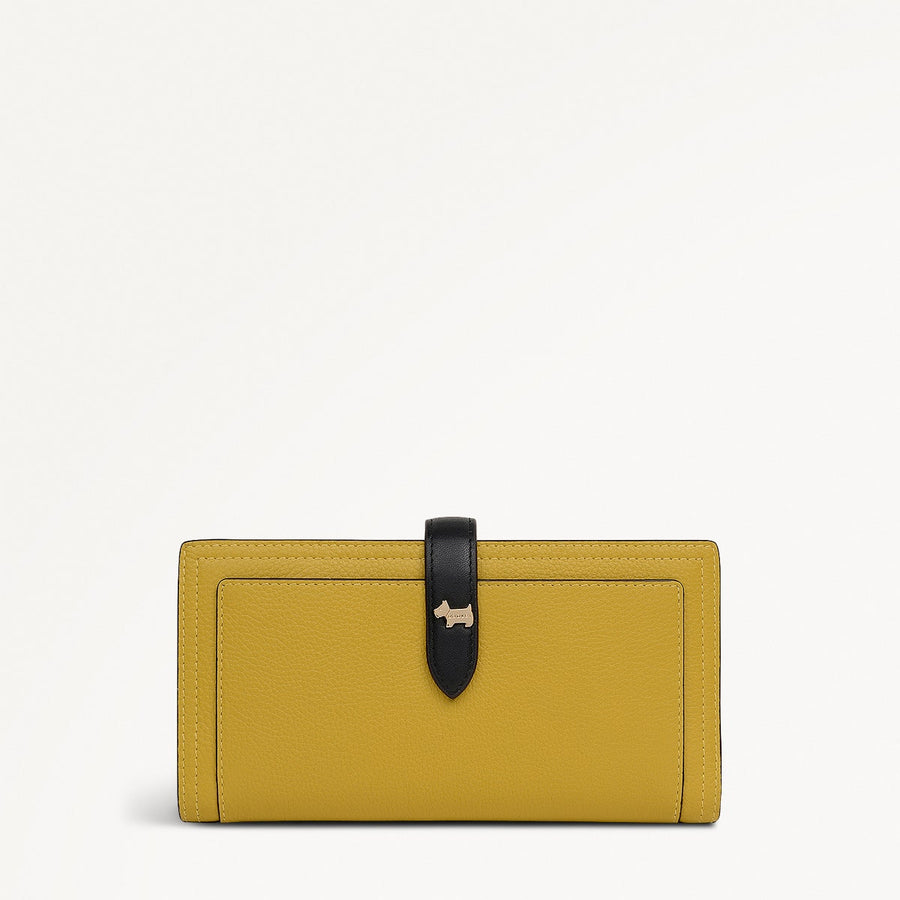 Willis Street Colorblock Large Bifold Wallet in Ochre - 112034