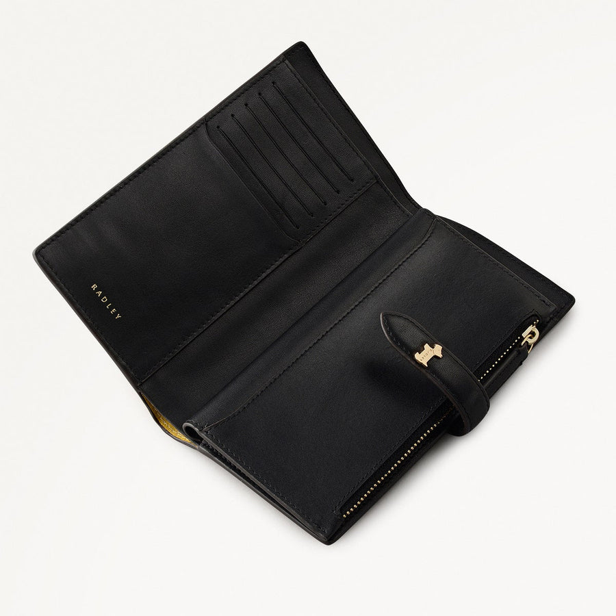 Willis Street Colorblock Large Bifold Wallet in Ochre - 112034