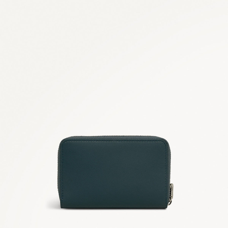 Pockets Medium Zip Around Wallet in Teal - 112047