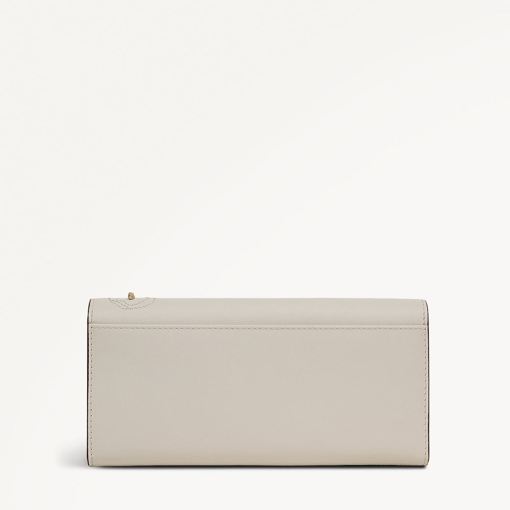 Autumn Leaves Large Flapover Wallet in Snow - 112049