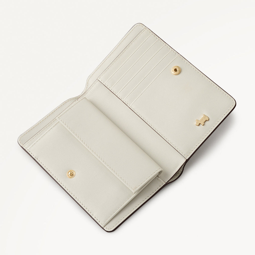 Autumn Leaves Medium Bifold Wallet in Snow - 112050
